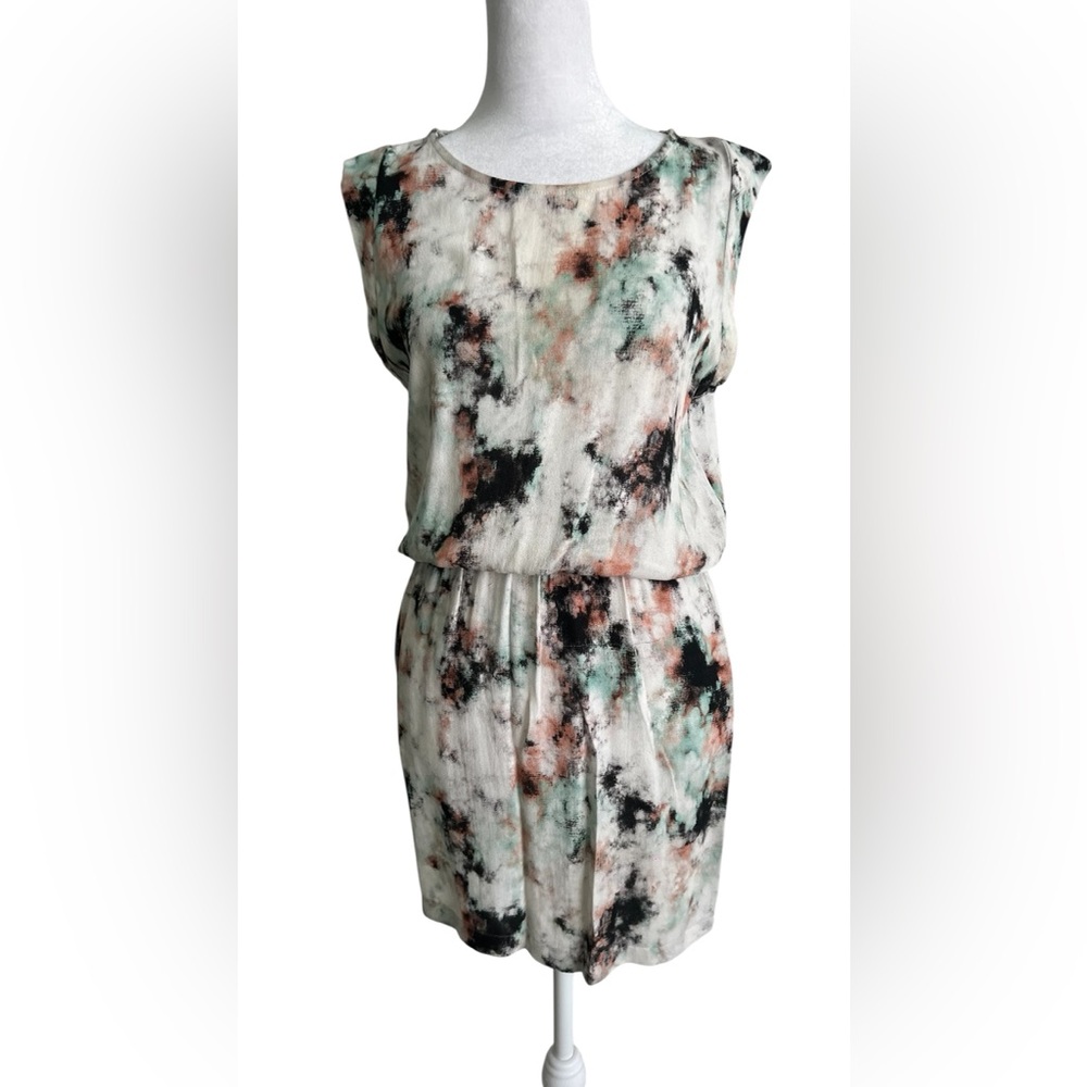 American Vintage Abstract Print Mini Dress